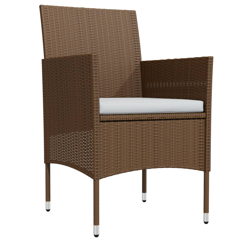 8720286912744_g_en_hd_1 vidaXL 5 Piece Garden Dining Set with Cushions Brown and Black - Image 3