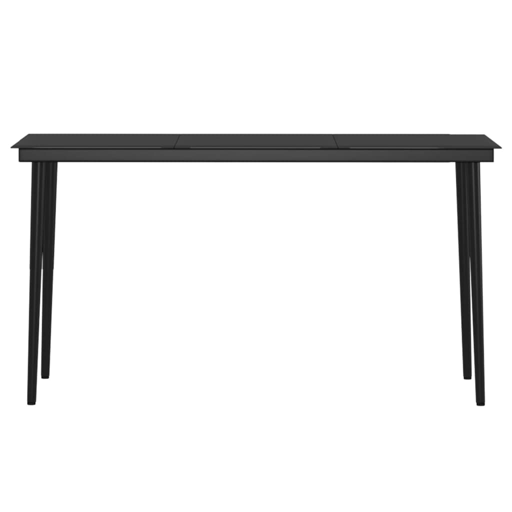 8720286912812_g_en_hd_4 vidaXL 5 Piece Garden Dining Set with Cushions Black - Image 6