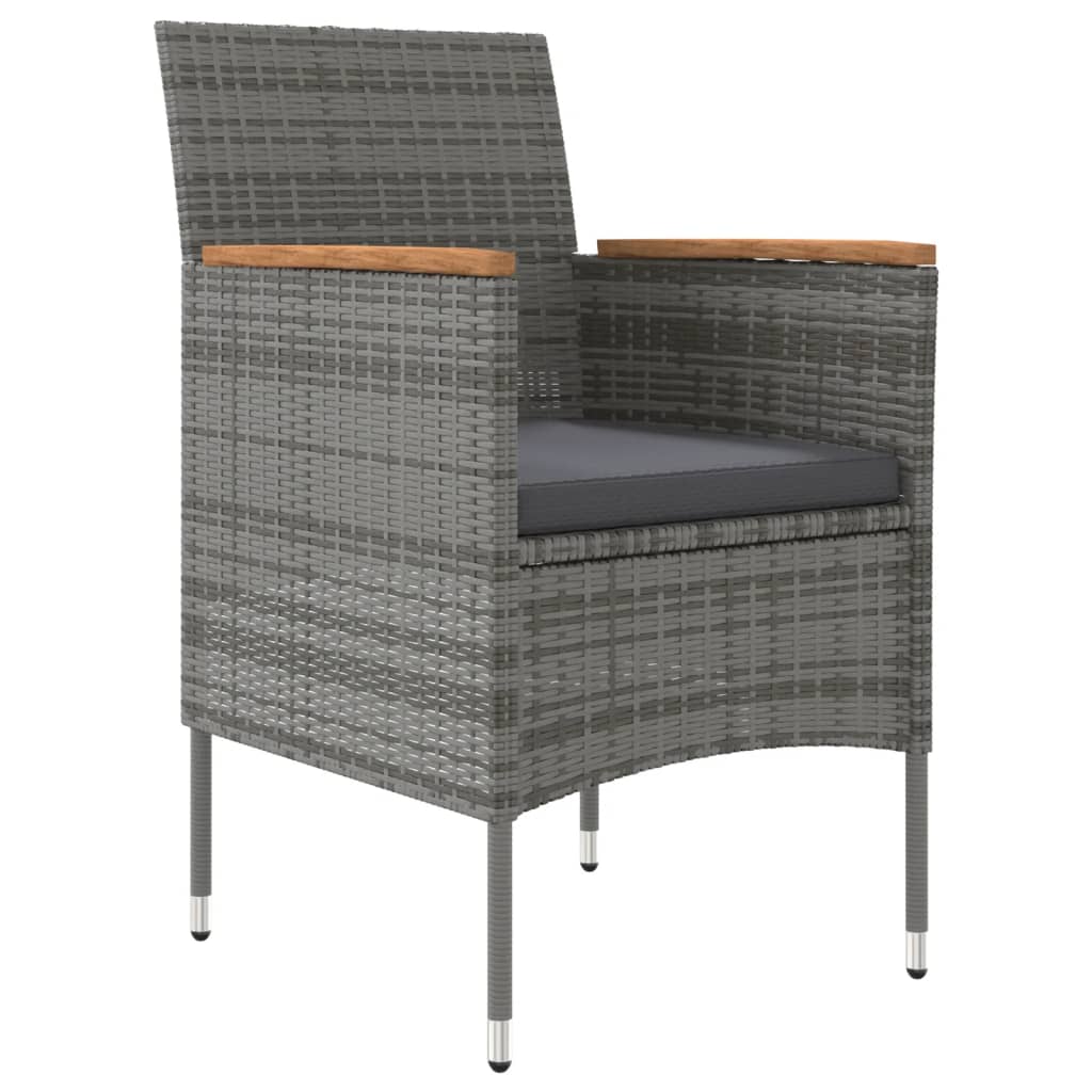 8720286913116_g_en_hd_1 vidaXL 5 Piece Outdoor Dining Set with Cushions Grey and Black - Image 3