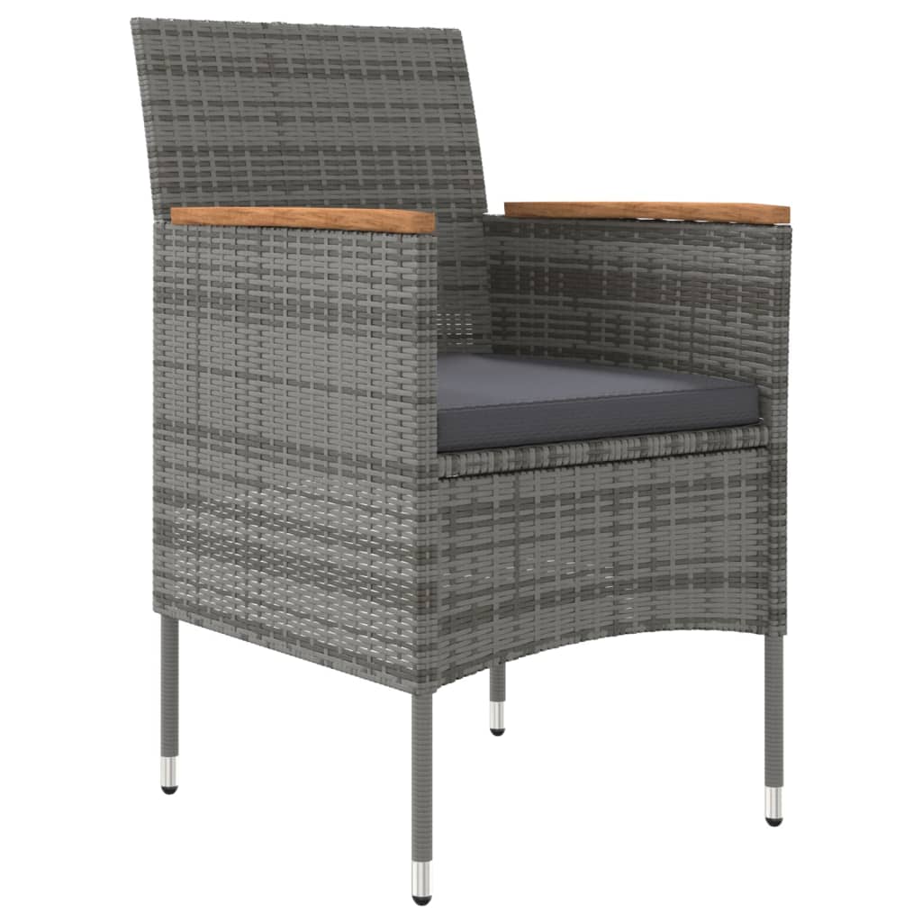 8720286913239_g_en_hd_1 vidaXL 5 Piece Outdoor Dining Set with Cushions Grey and Black - Image 3