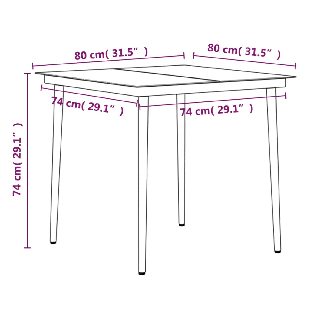 8720286913390_g_en_hd_6 vidaXL 3 Piece Garden Dining Set with Cushions Black - Image 8