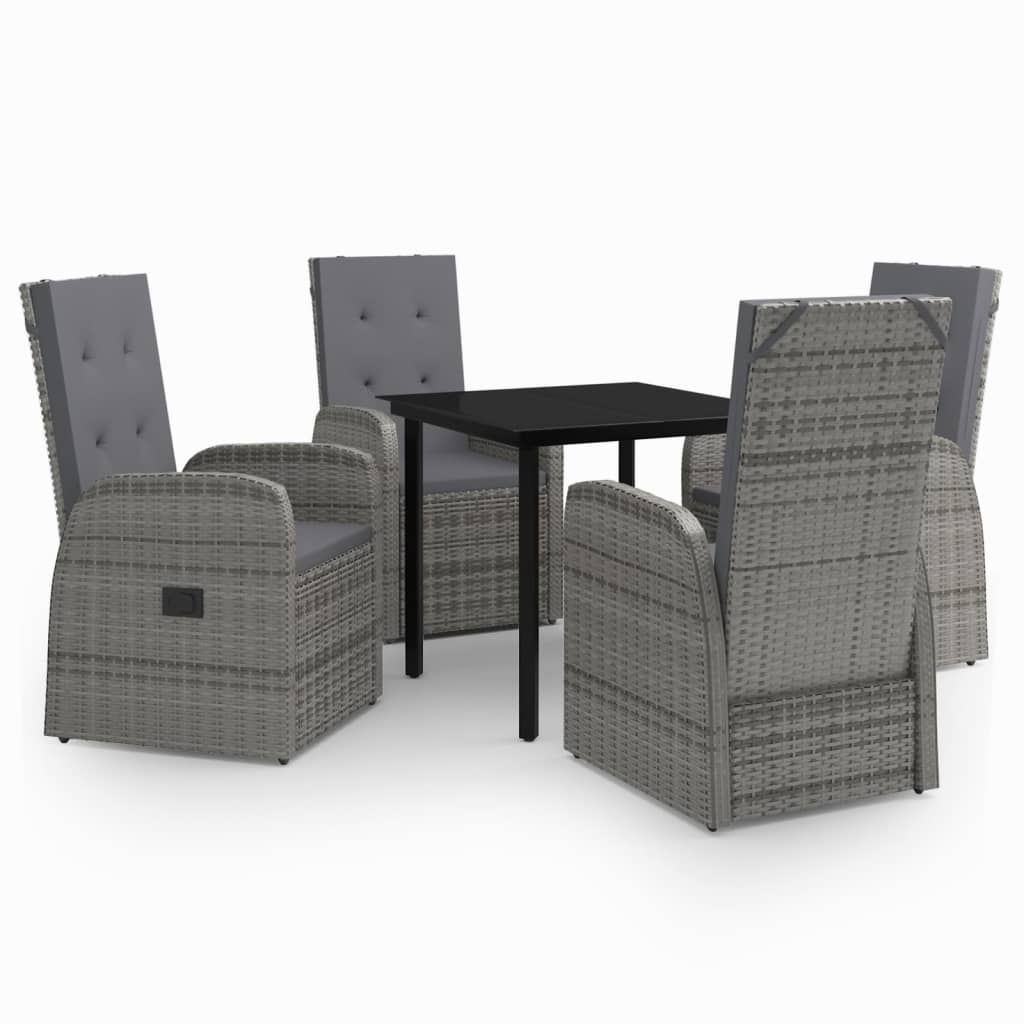 8720286914489_a_en_hd_1 vidaXL 5 Piece Garden Dining Set with Cushions Grey - Image 2