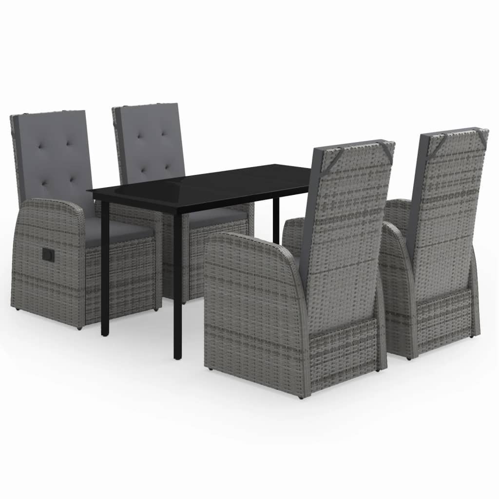 8720286914496_a_en_hd_1 vidaXL 5 Piece Garden Dining Set with Cushions Grey - Image 2