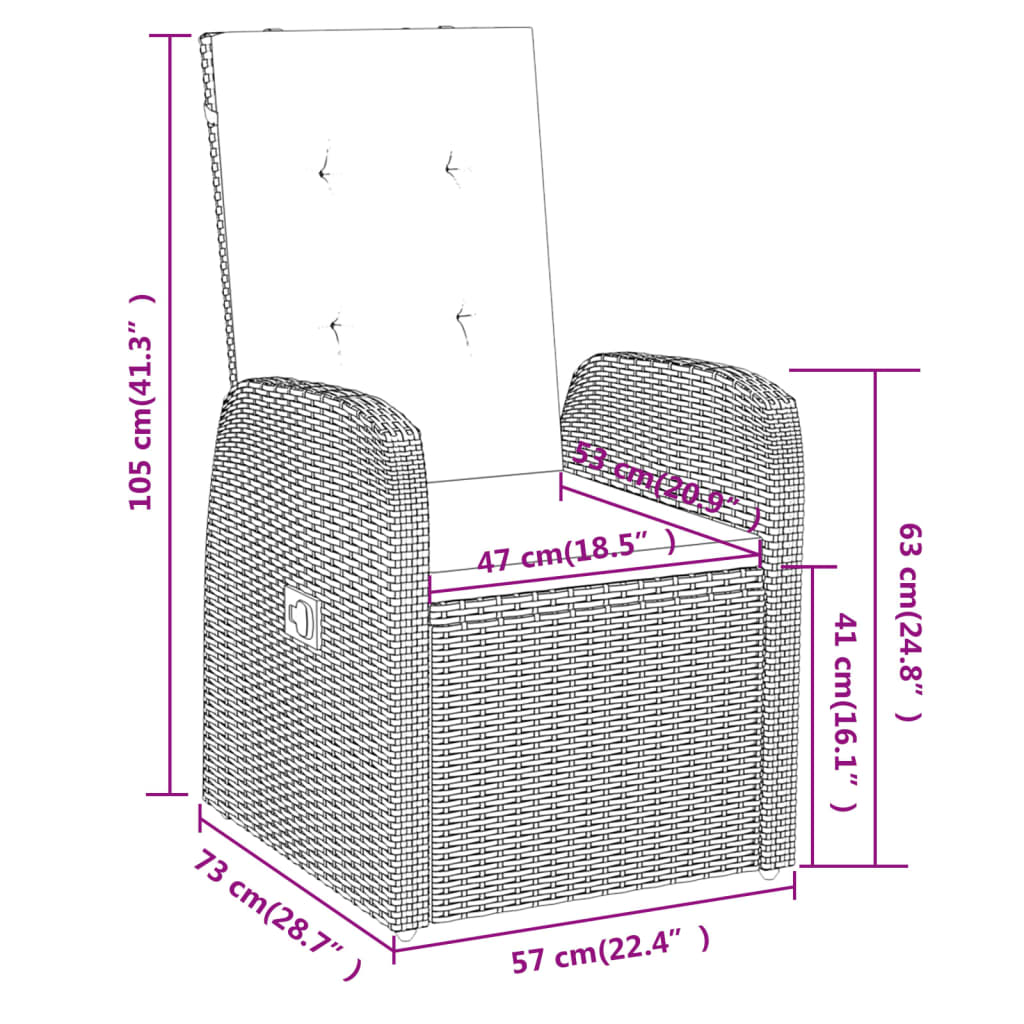 8720286914595_g_en_hd_6 vidaXL 3 Piece Garden Dining Set with Cushions Grey - Image 8