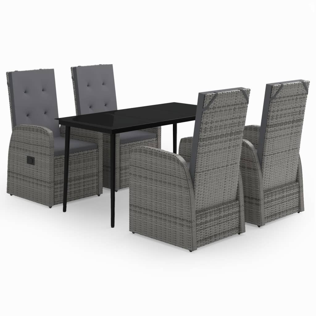 8720286914618_a_en_hd_1 vidaXL 5 Piece Garden Dining Set with Cushions Grey - Image 2