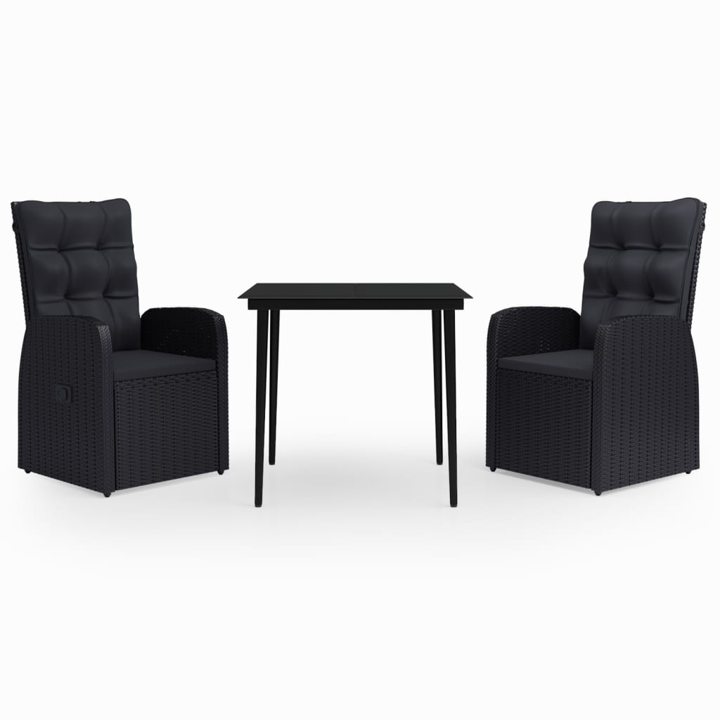 8720286914656_a_en_hd_1 vidaXL 3 Piece Garden Dining Set with Cushions Black - Image 2