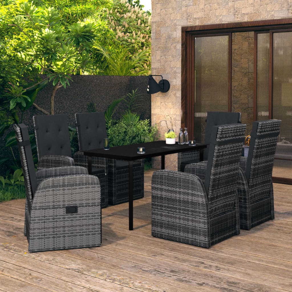 8720286914717_m_en_hd_1 vidaXL 7 Piece Garden Dining Set with Cushions Grey - Image 1