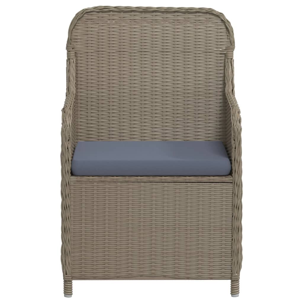 8720286915097_g_en_hd_2 vidaXL 3 Piece Garden Dining Set with Cushions Brown - Image 4