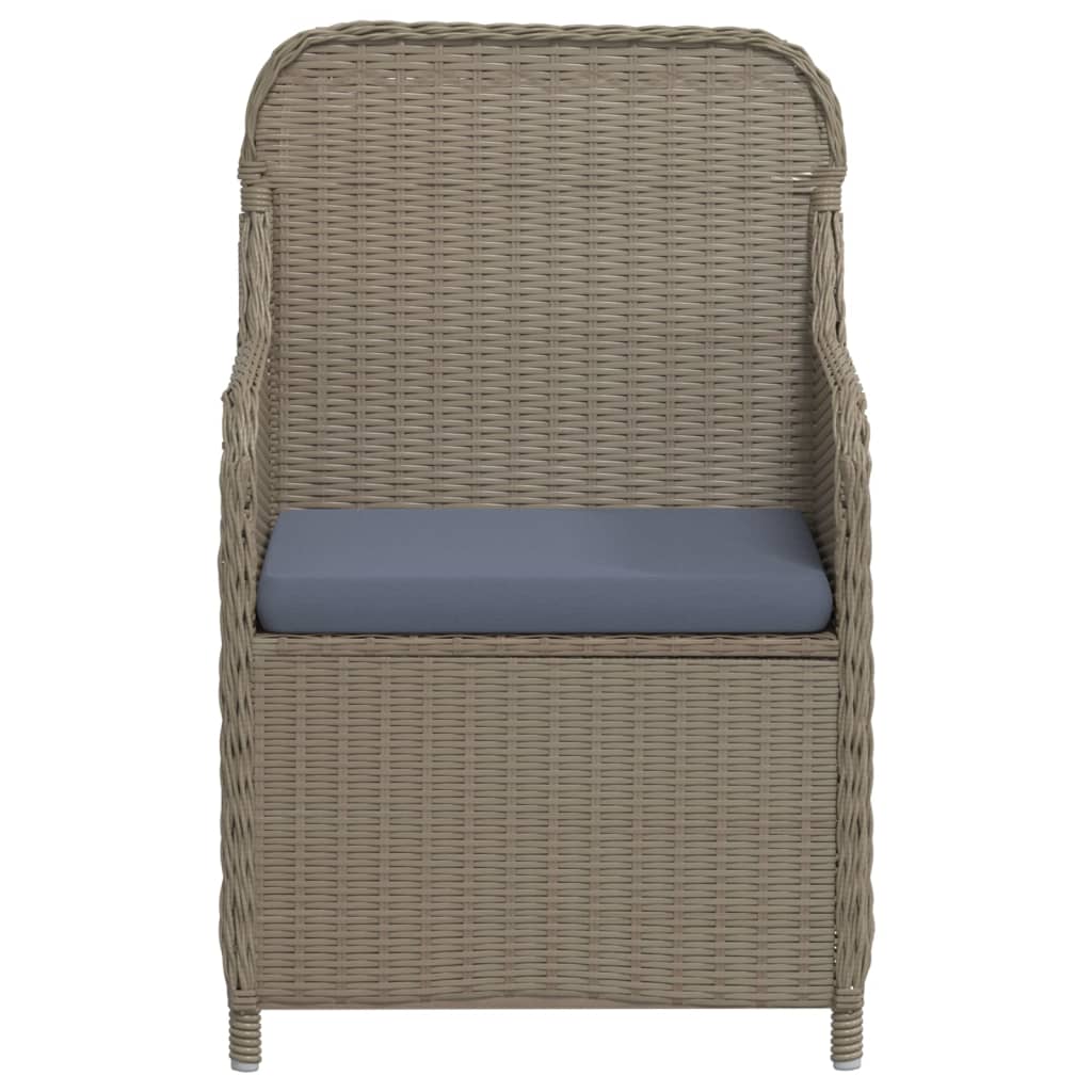 8720286915219_g_en_hd_2 vidaXL 3 Piece Garden Dining Set with Cushions Brown - Image 4