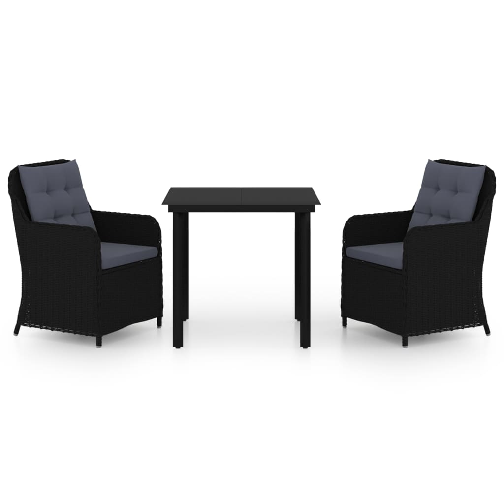 8720286915332_a_en_hd_1 vidaXL 3 Piece Garden Dining Set Black - Image 2