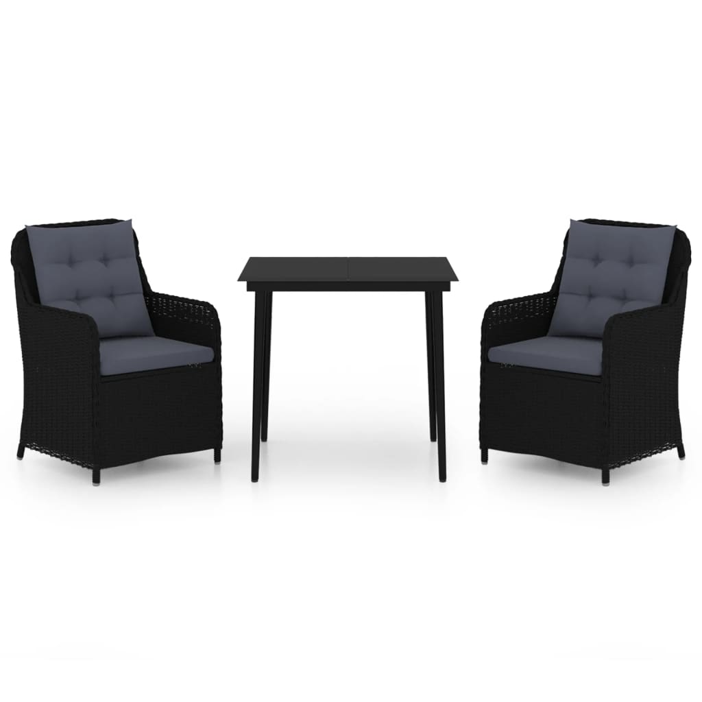 8720286915455_a_en_hd_1 vidaXL 3 Piece Garden Dining Set Black - Image 2