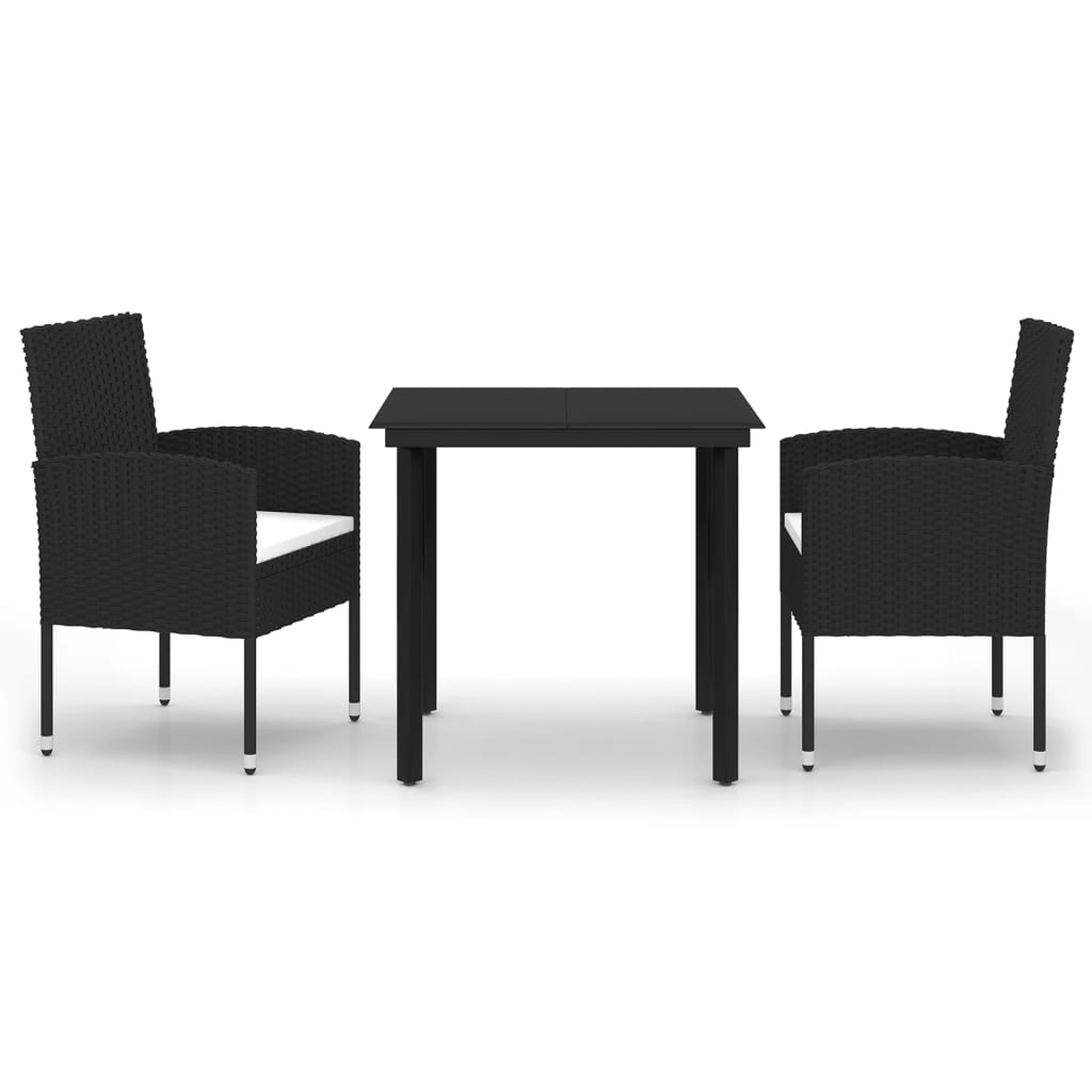 8720286915752_a_en_hd_1 vidaXL 3 Piece Garden Dining Set Black - Image 2