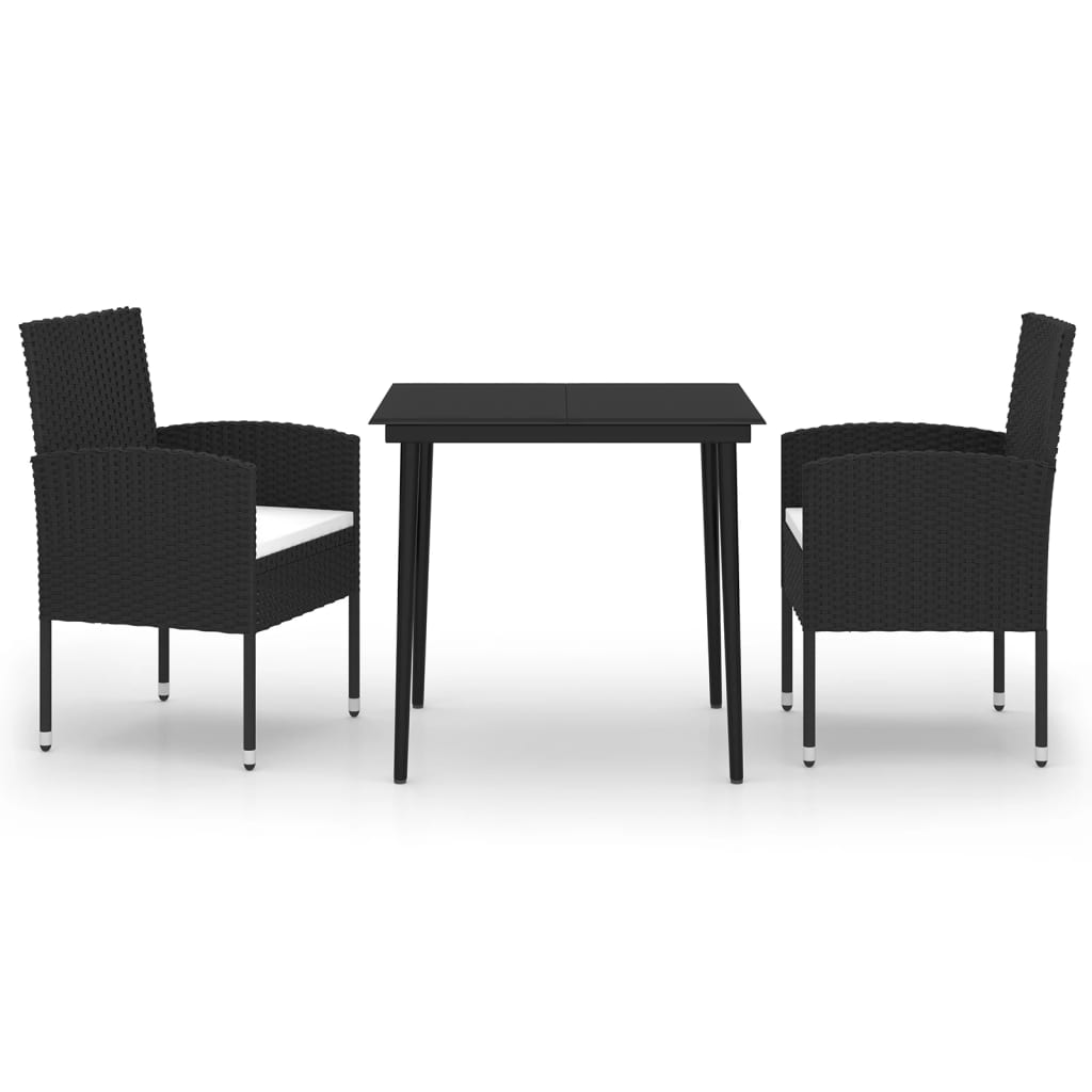 8720286915936_a_en_hd_1 vidaXL 3 Piece Garden Dining Set Black - Image 2