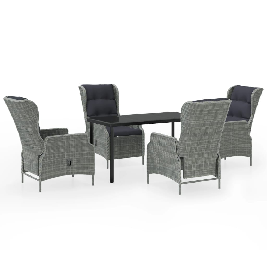 8720286916193_a_en_hd_1 vidaXL 5 Piece Garden Dining Set Light Grey - Image 2