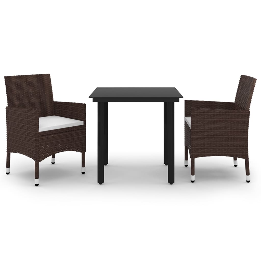 8720286916476_a_en_hd_1 vidaXL 3 Piece Garden Dining Set with Cushions Poly Rattan and Glass - Image 2