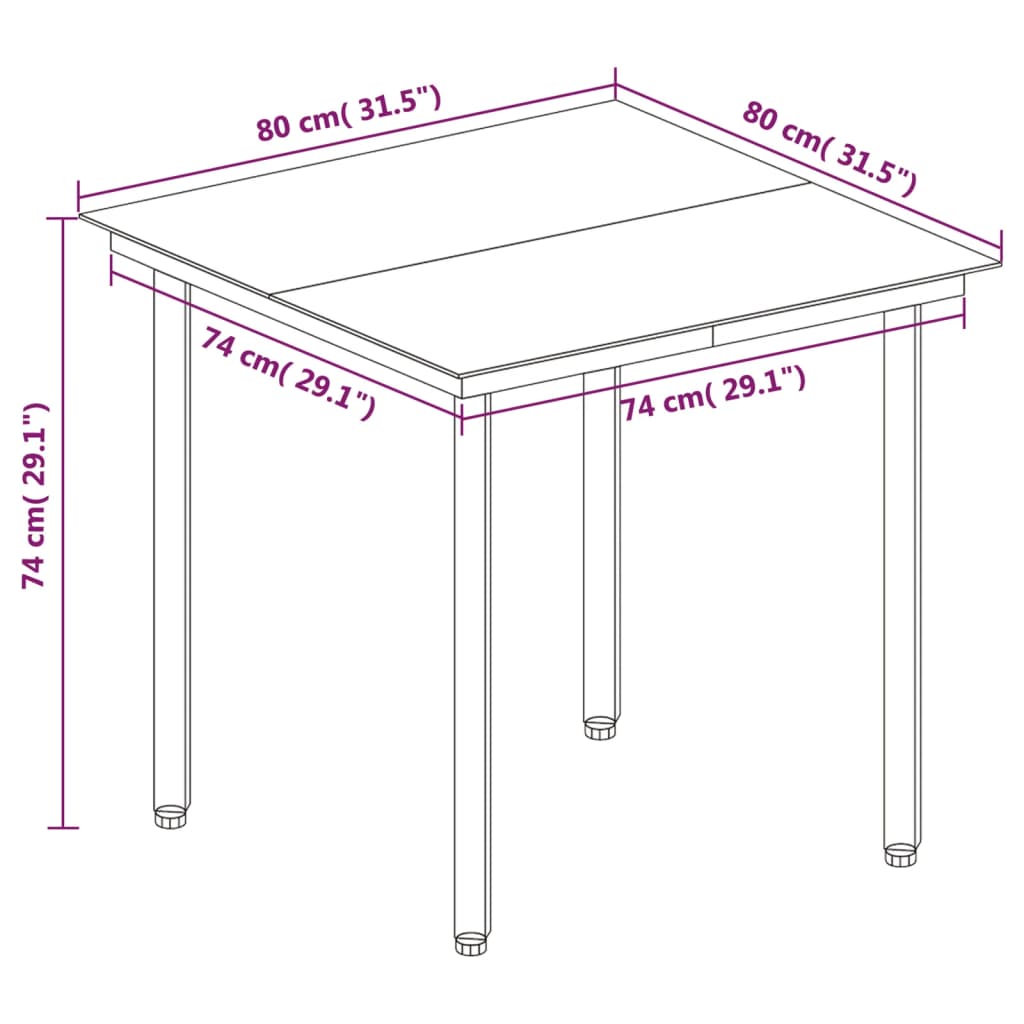 8720286916650_g_en_hd_6 vidaXL 3 Piece Garden Dining Set Poly Rattan and Glass - Image 8