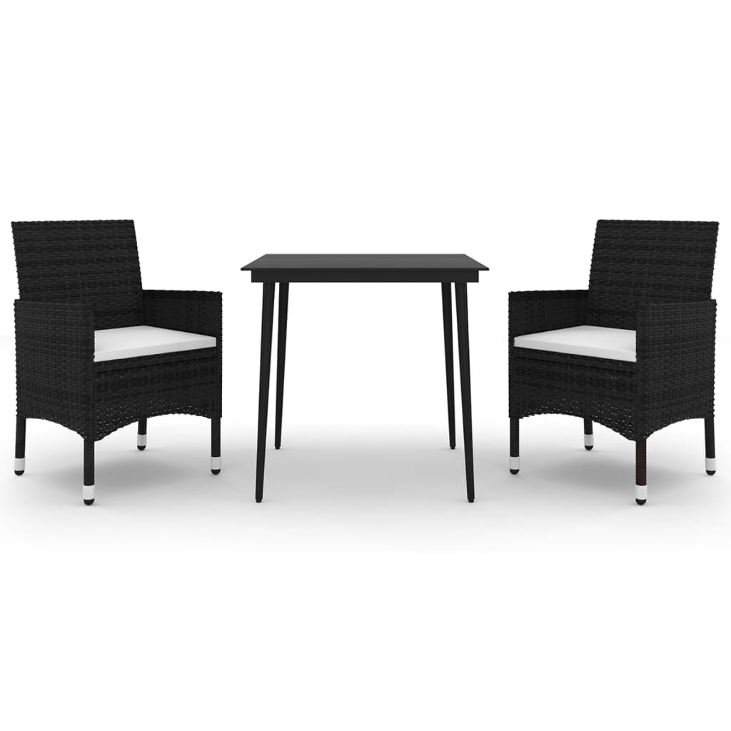8720286917015_a_en_hd_1 vidaXL 3 Piece Garden Dining Set with Cushions Poly Rattan and Glass - Image 2