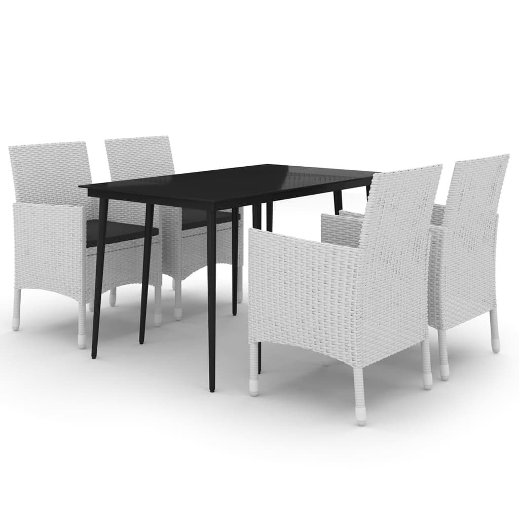8720286917213_a_en_hd_1 vidaXL 5 Piece Garden Dining Set with Cushions Poly Rattan and Glass - Image 2