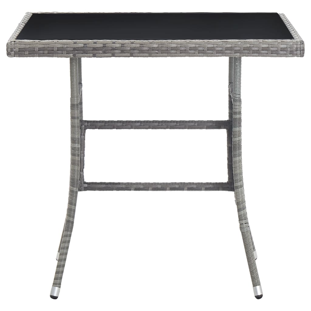 8720286917923_g_en_hd_1 vidaXL Garden Table Grey 80x80x74 cm Poly Rattan - Image 2
