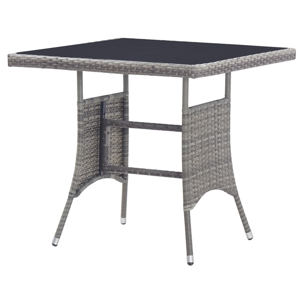 8720286917923_g_en_hd_3 vidaXL Garden Table Grey 80x80x74 cm Poly Rattan - Image 4