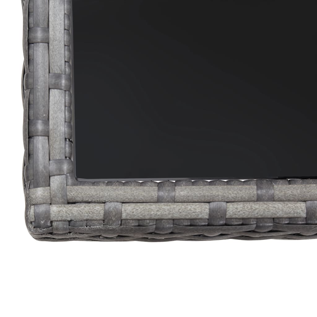 8720286917923_g_en_hd_4 vidaXL Garden Table Grey 80x80x74 cm Poly Rattan - Image 5