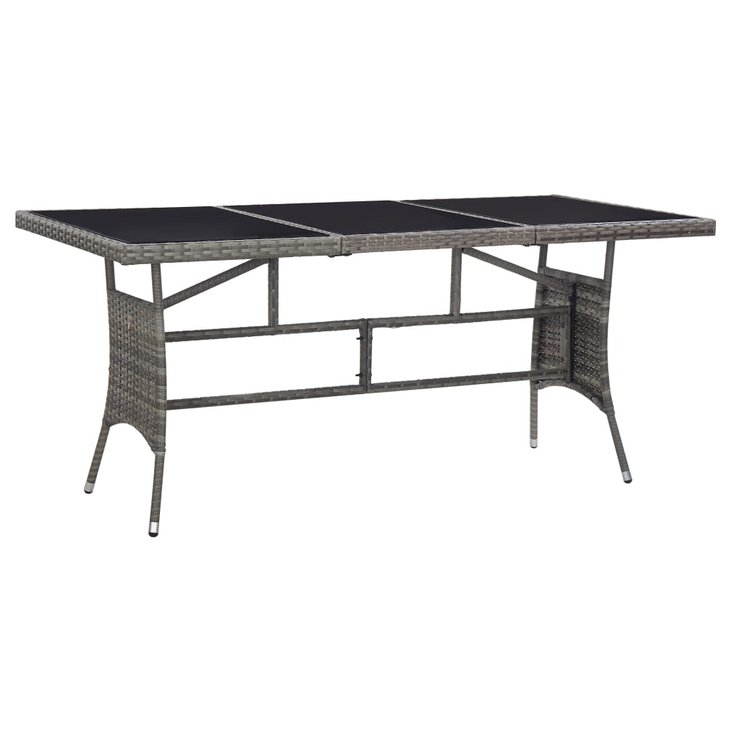 8720286917947_a_en_hd_1 vidaXL Garden Table Grey 170x80x74 cm Poly Rattan - Image 1