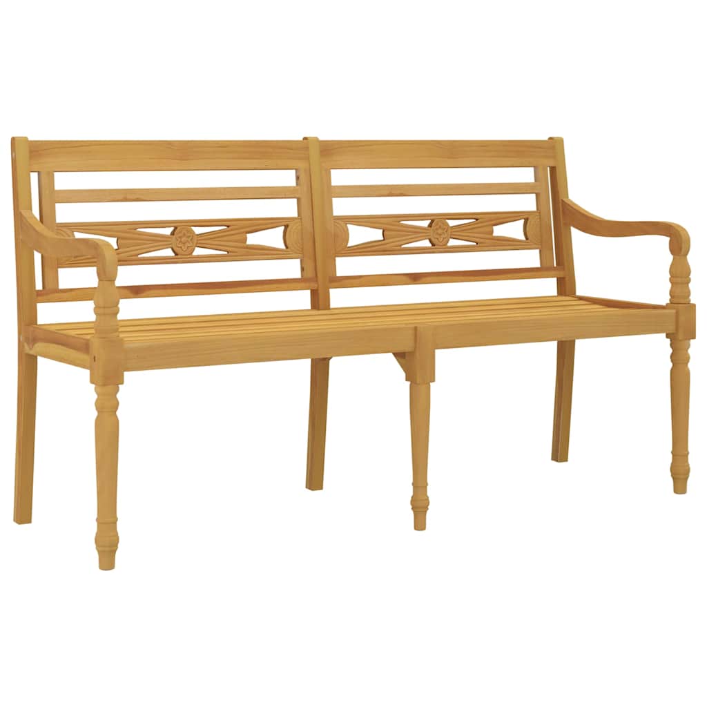 8720286918647_g_en_hd_2 vidaXL Batavia Bench with Taupe Cushion 150 cm Solid Wood Teak - Image 4