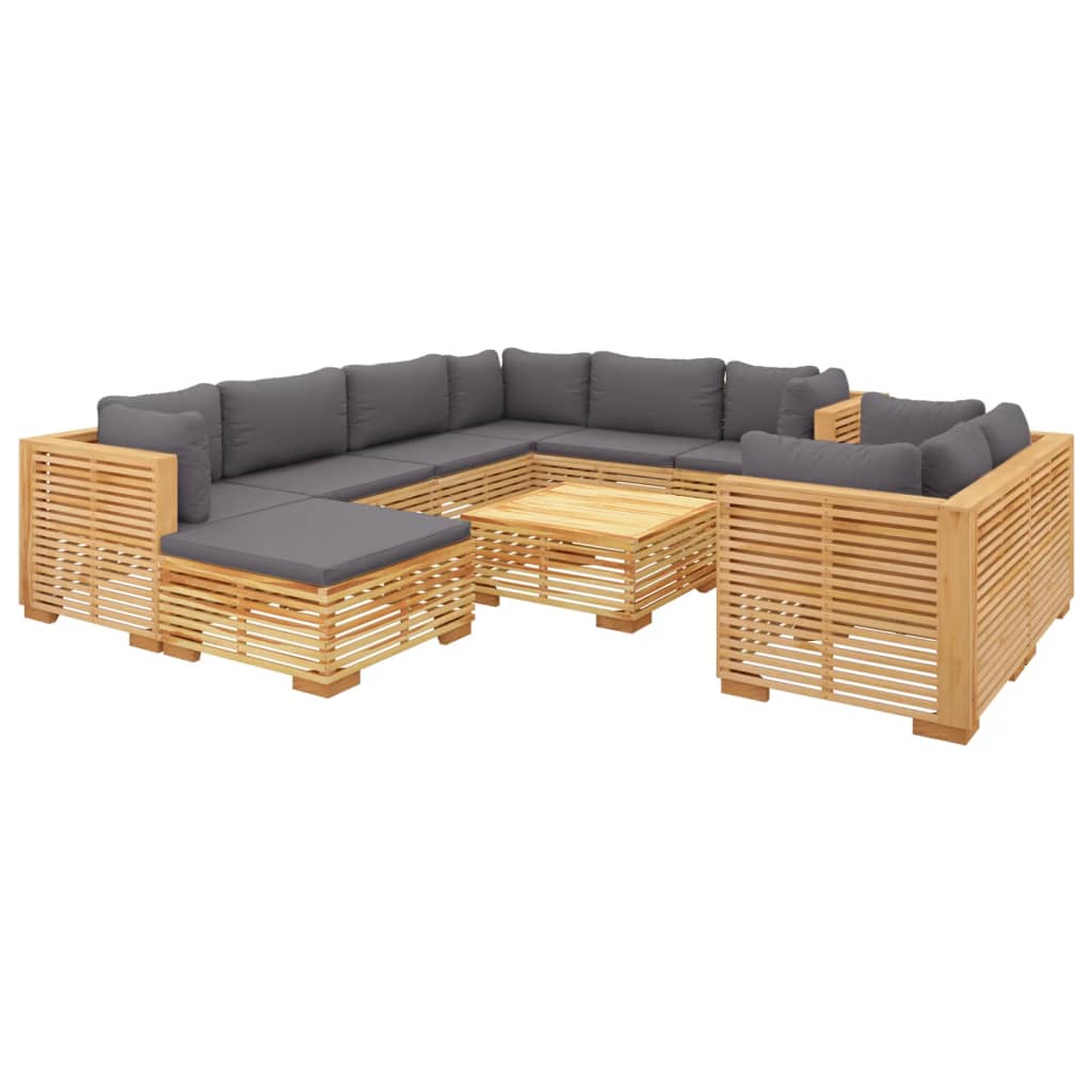8720286919125_g_en_hd_1 vidaXL 10 Piece Garden Lounge Set with Cushions Solid Teak Wood - Image 3