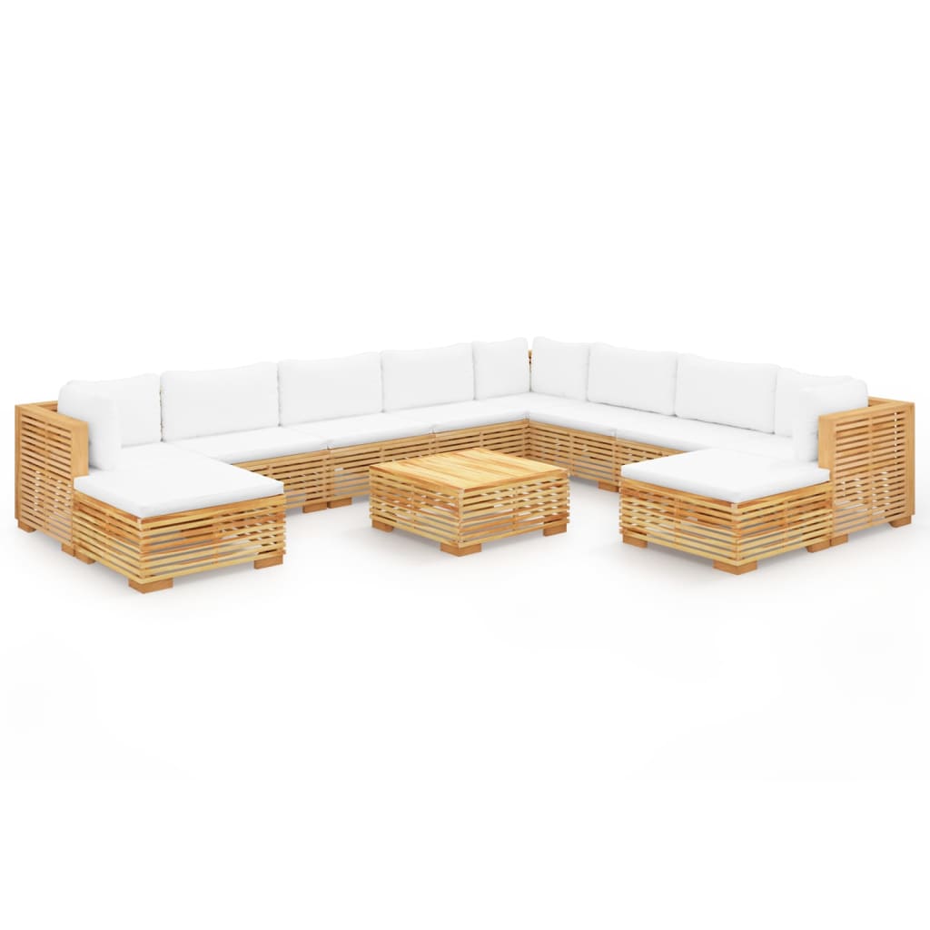 8720286919132_a_en_hd_1 vidaXL 11 Piece Garden Lounge Set with Cushions Solid Teak Wood - Image 2