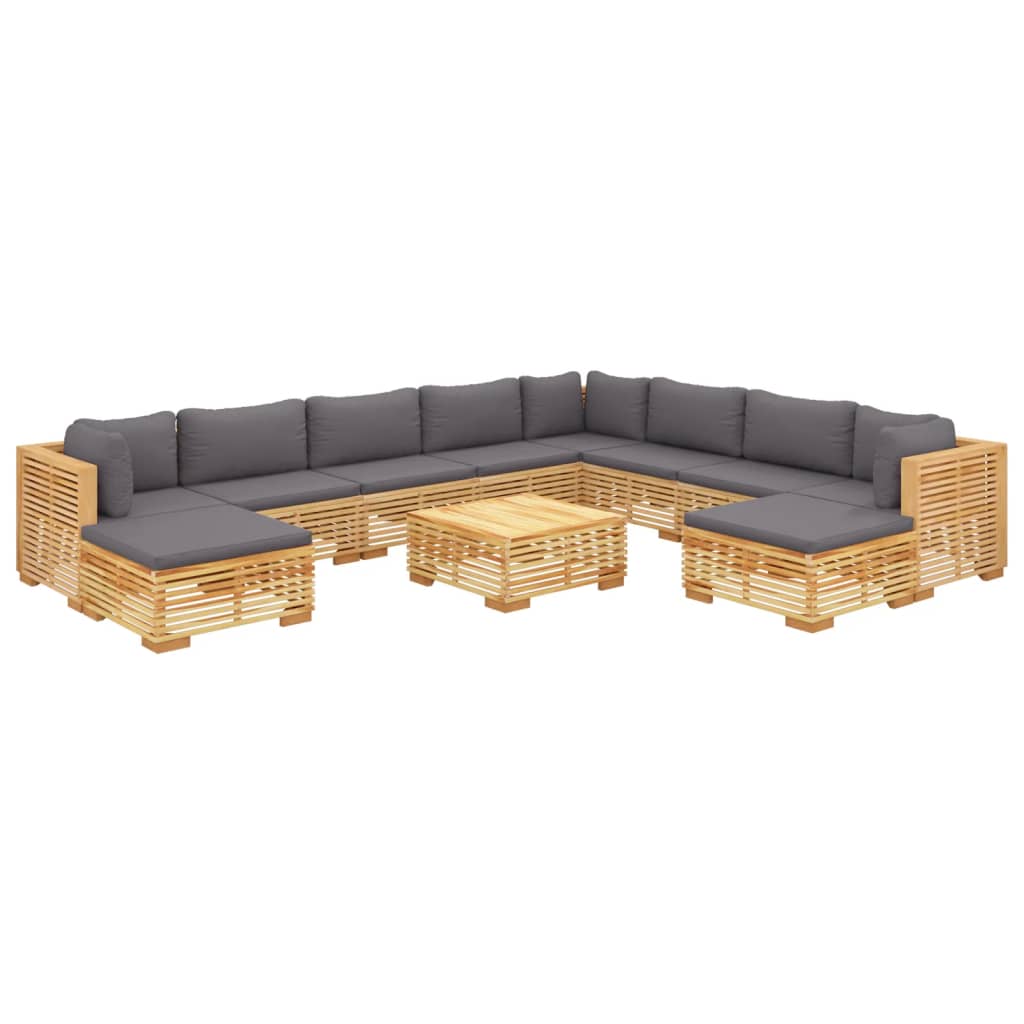 8720286919149_g_en_hd_1 vidaXL 11 Piece Garden Lounge Set with Cushions Solid Teak Wood - Image 3