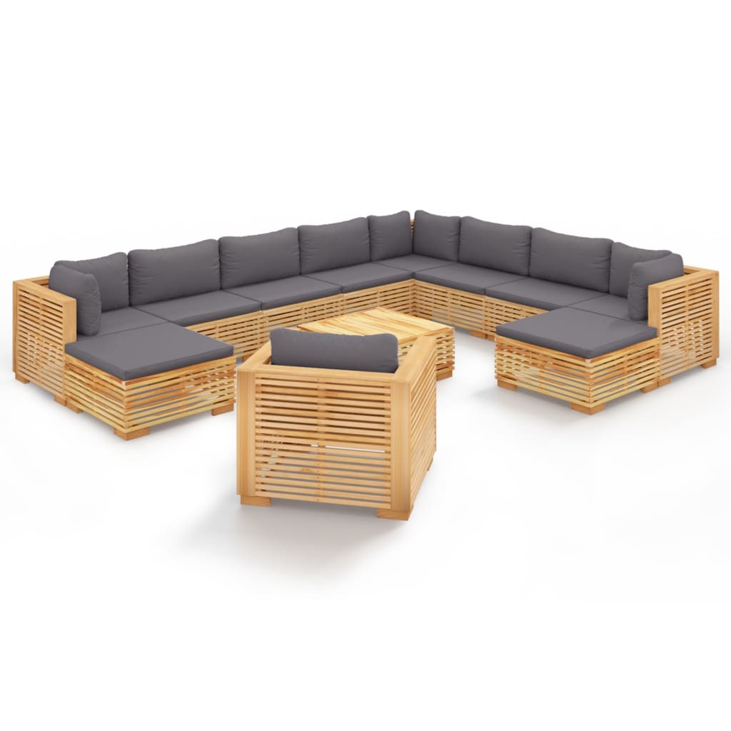 8720286919163_a_en_hd_1 vidaXL 12 Piece Garden Lounge Set with Cushions Solid Teak Wood - Image 2