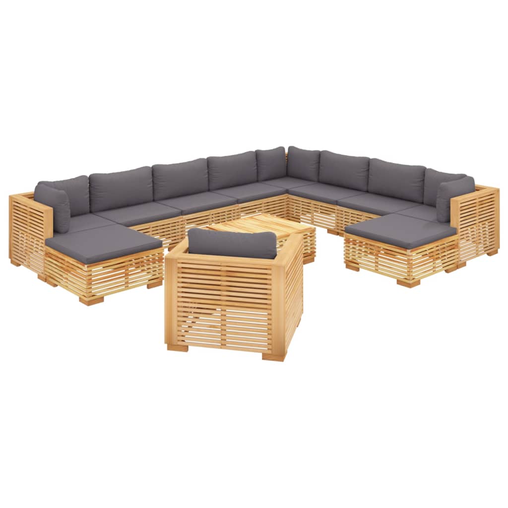 8720286919163_g_en_hd_1 vidaXL 12 Piece Garden Lounge Set with Cushions Solid Teak Wood - Image 3