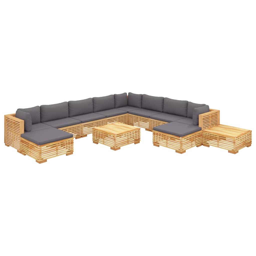8720286919187_g_en_hd_1 vidaXL 12 Piece Garden Lounge Set with Cushions Solid Teak Wood - Image 3
