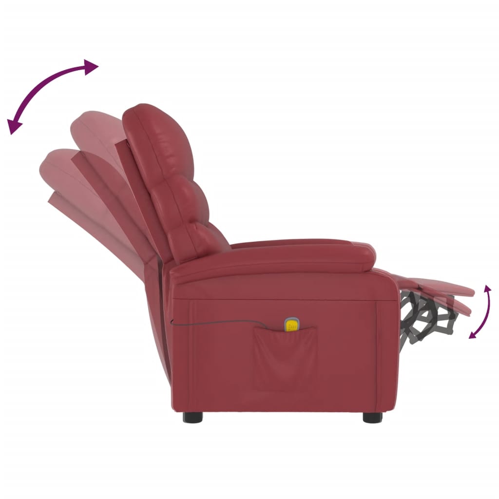 8720286919569_g_en_hd_5 vidaXL Massage Chair Wine Red Faux Leather - Image 7