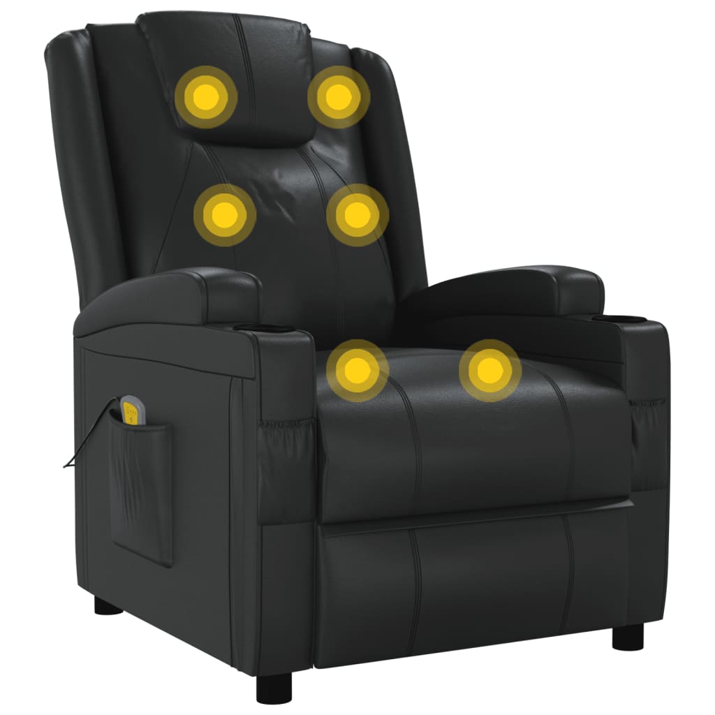 8720286919712_g_en_hd_4 vidaXL Massage Chair Black Faux Leather - Image 6