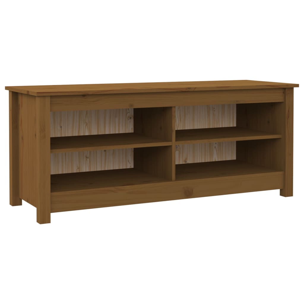 8720286922682_a_en_hd_1 vidaXL Shoe Bench Honey Brown 110x38x45.5 cm Solid Wood Pine - Image 2
