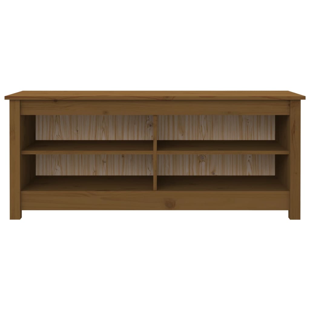 8720286922682_g_en_hd_1 vidaXL Shoe Bench Honey Brown 110x38x45.5 cm Solid Wood Pine - Image 3
