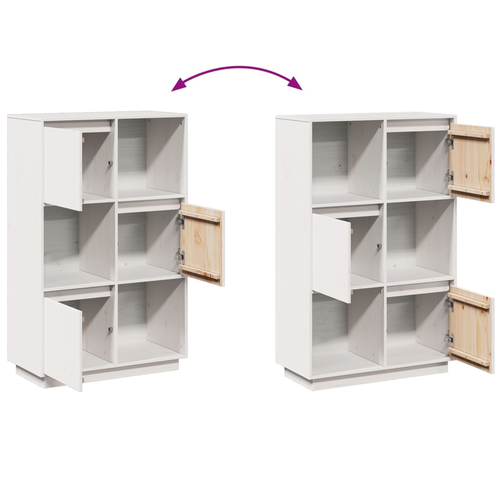 8720286923467_g_en_hd_8 vidaXL Highboard White 74x35x117 cm Solid Wood Pine - Image 11