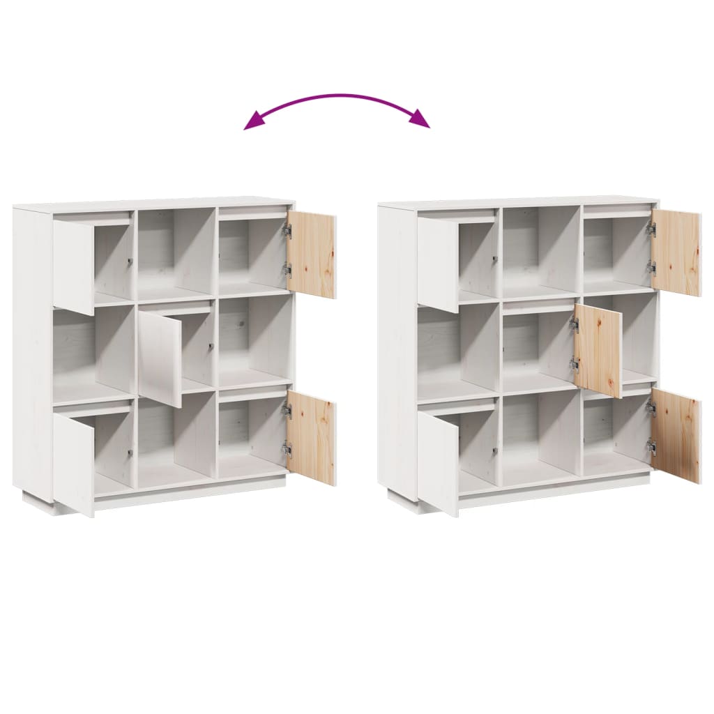 8720286923511_g_en_hd_8 vidaXL Highboard White 110.5x35x117 cm Solid Wood Pine - Image 11