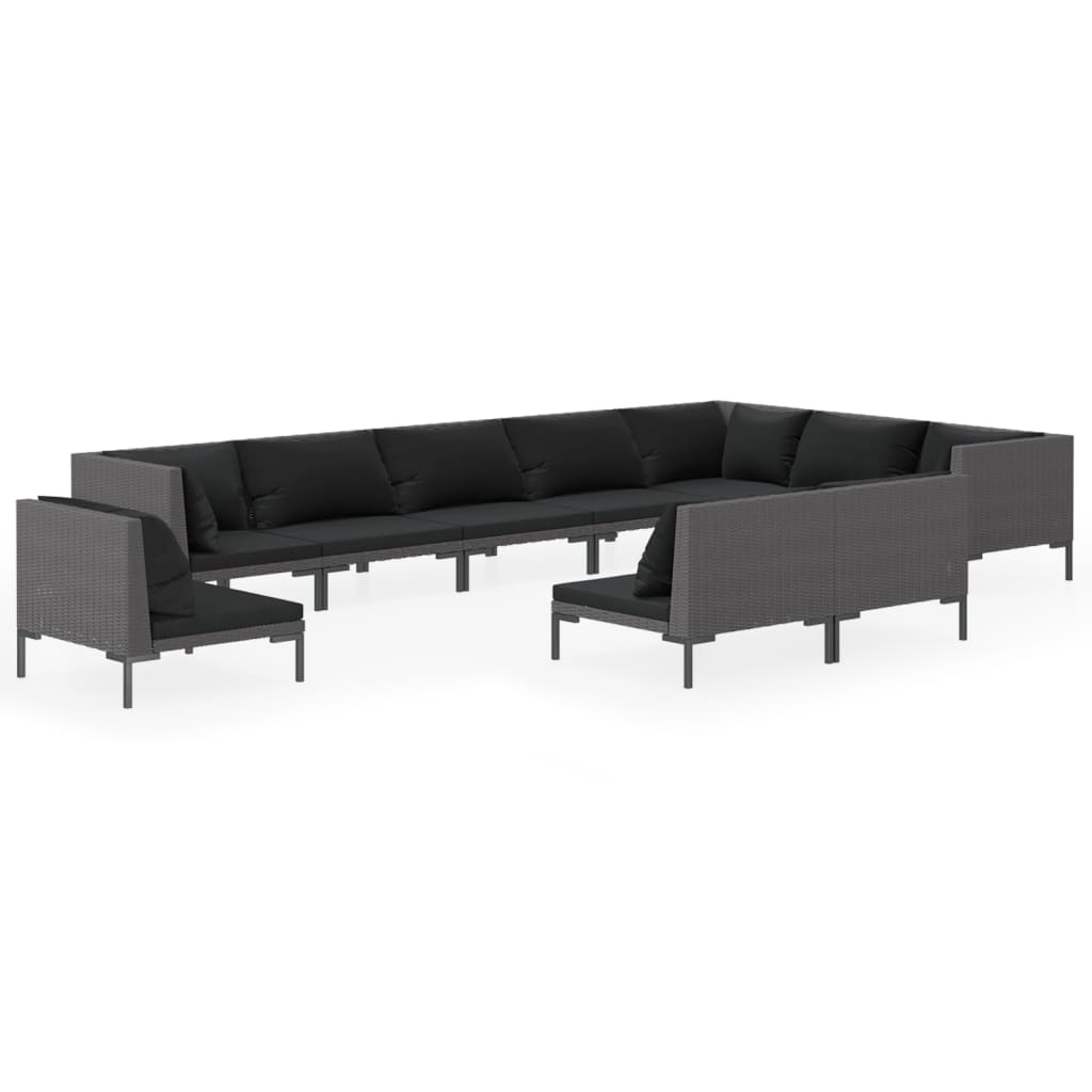 8720286924808_a_en_hd_1 vidaXL 10 Piece Garden Lounge Set with Cushions Poly Rattan Dark Grey - Image 2