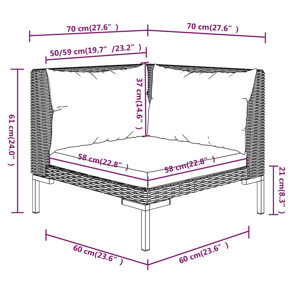 8720286924877_g_en_hd_9 vidaXL 10 Piece Garden Lounge Set with Cushions Poly Rattan Dark Grey - Image 11
