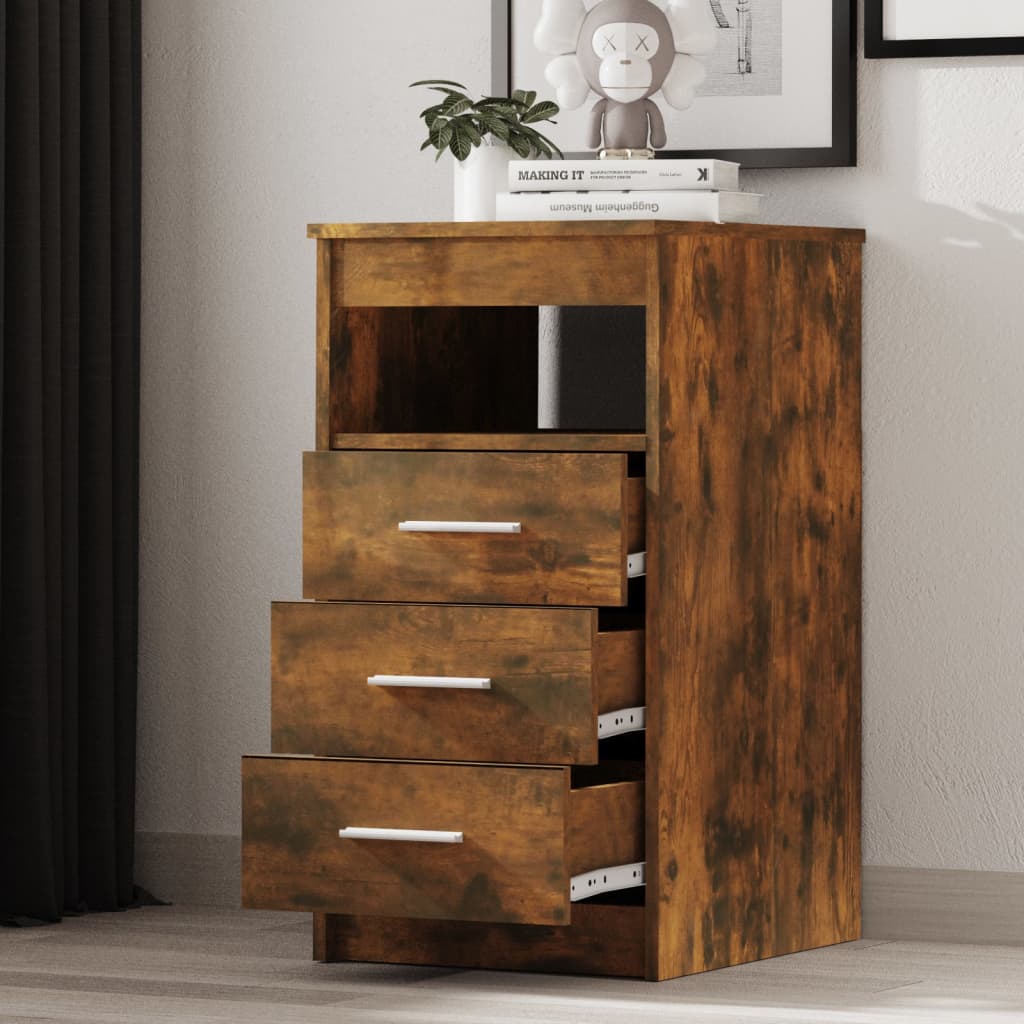 8720286931585_g_en_hd_1 vidaXL Drawer Cabinet Smoked Oak 40x50x76 cm Engineered Wood - Image 4
