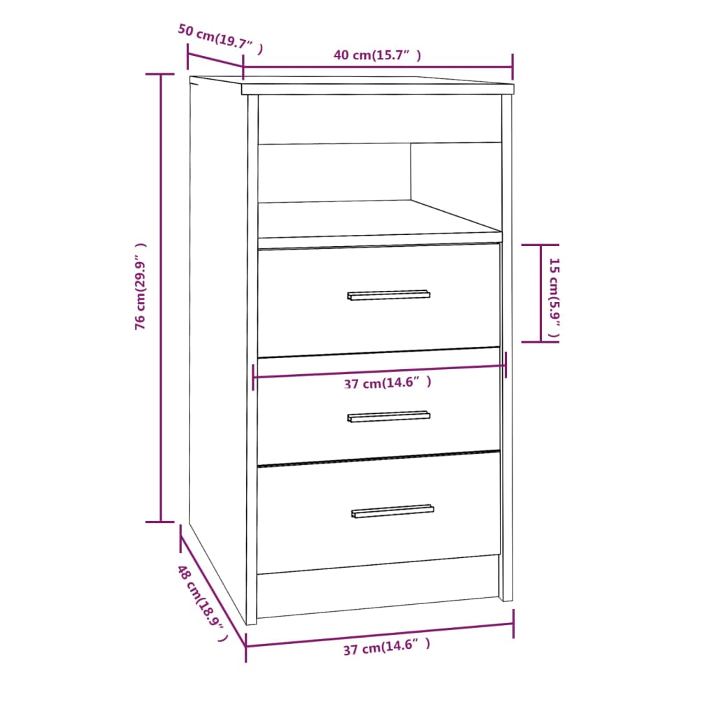 8720286931585_g_en_hd_6 vidaXL Drawer Cabinet Smoked Oak 40x50x76 cm Engineered Wood - Image 9