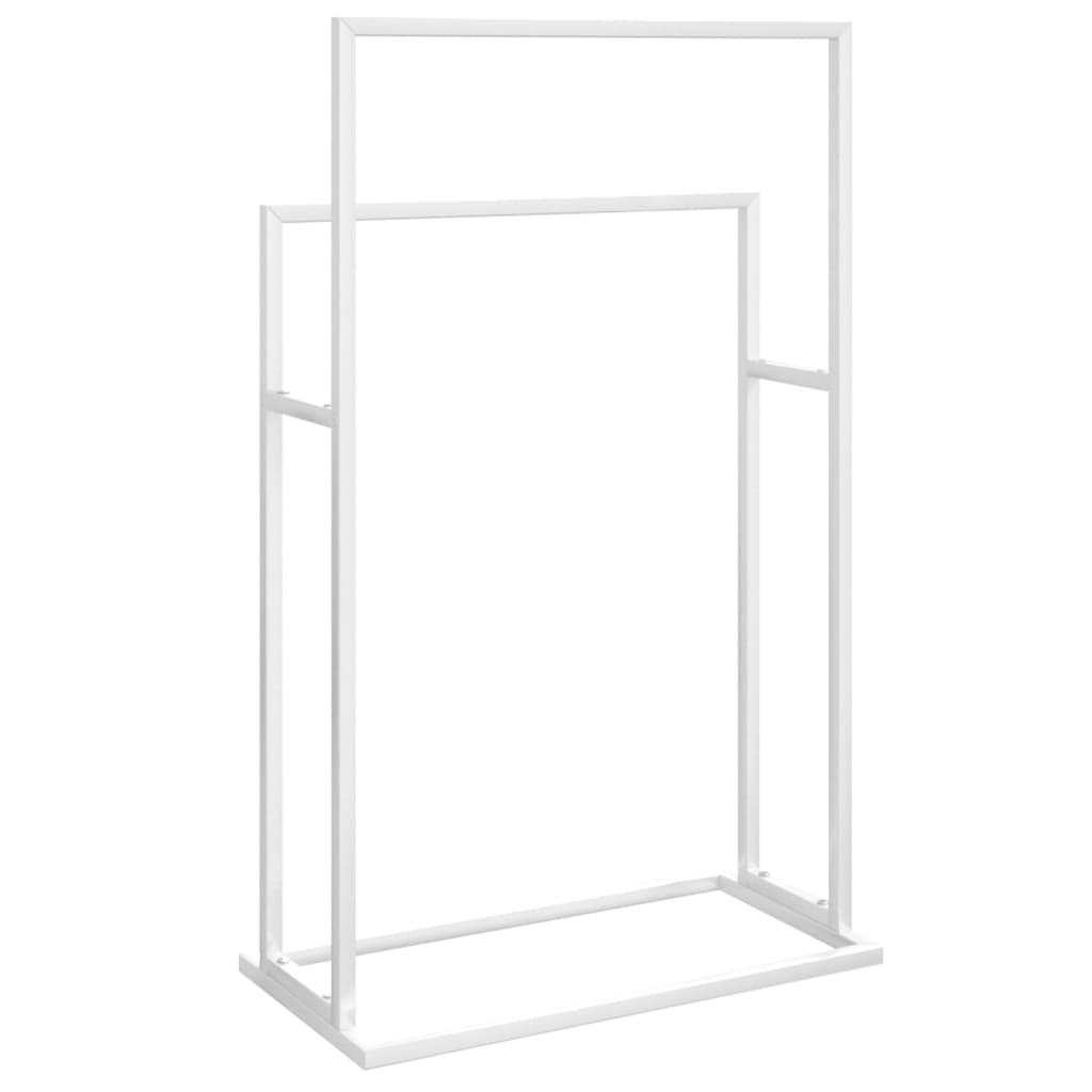 8720286933480_g_en_hd_3 vidaXL Freestanding Towel Rack White 48x24x78.5 cm Iron - Image 5