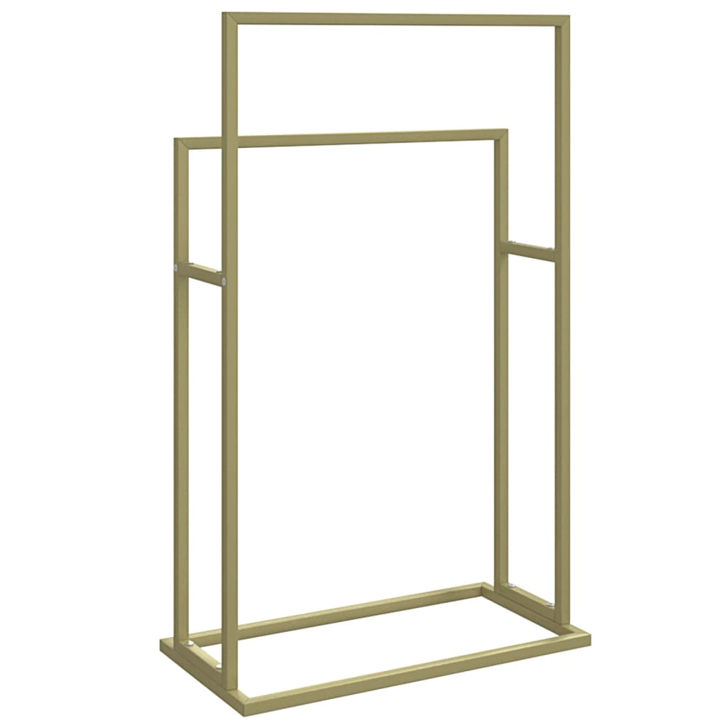 8720286933497_g_en_hd_3 vidaXL Freestanding Towel Rack Gold 48x24x78.5 cm Iron - Image 5