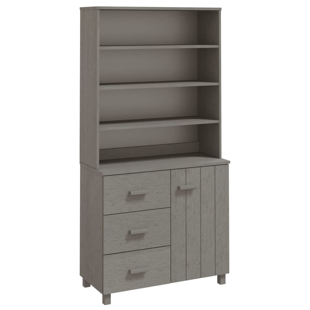 8720286942772_a_en_hd_1 vidaXL Highboard "HAMAR" Solid Wood Pine Light Grey - Image 2