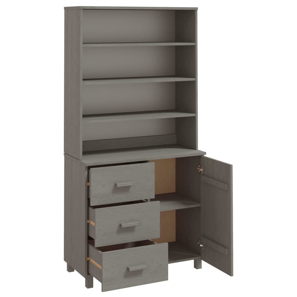 8720286942772_g_en_hd_4 vidaXL Highboard "HAMAR" Solid Wood Pine Light Grey - Image 7