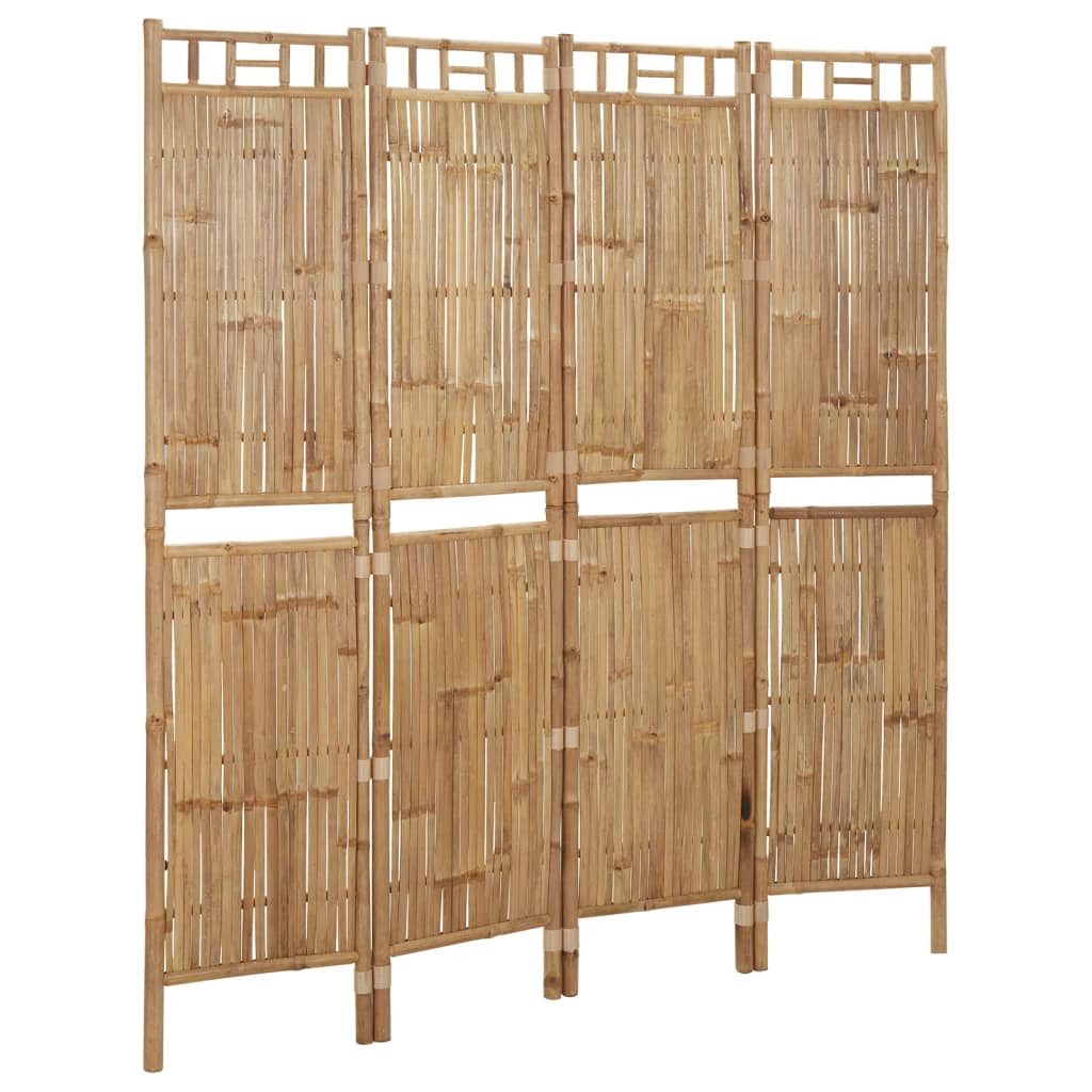 8720286943052_g_en_hd_1 vidaXL 4-Panel Room Divider Bamboo 160x180 cm - Image 2