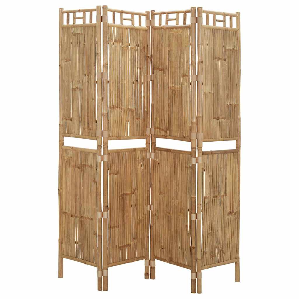 8720286943052_g_en_hd_2 vidaXL 4-Panel Room Divider Bamboo 160x180 cm - Image 3