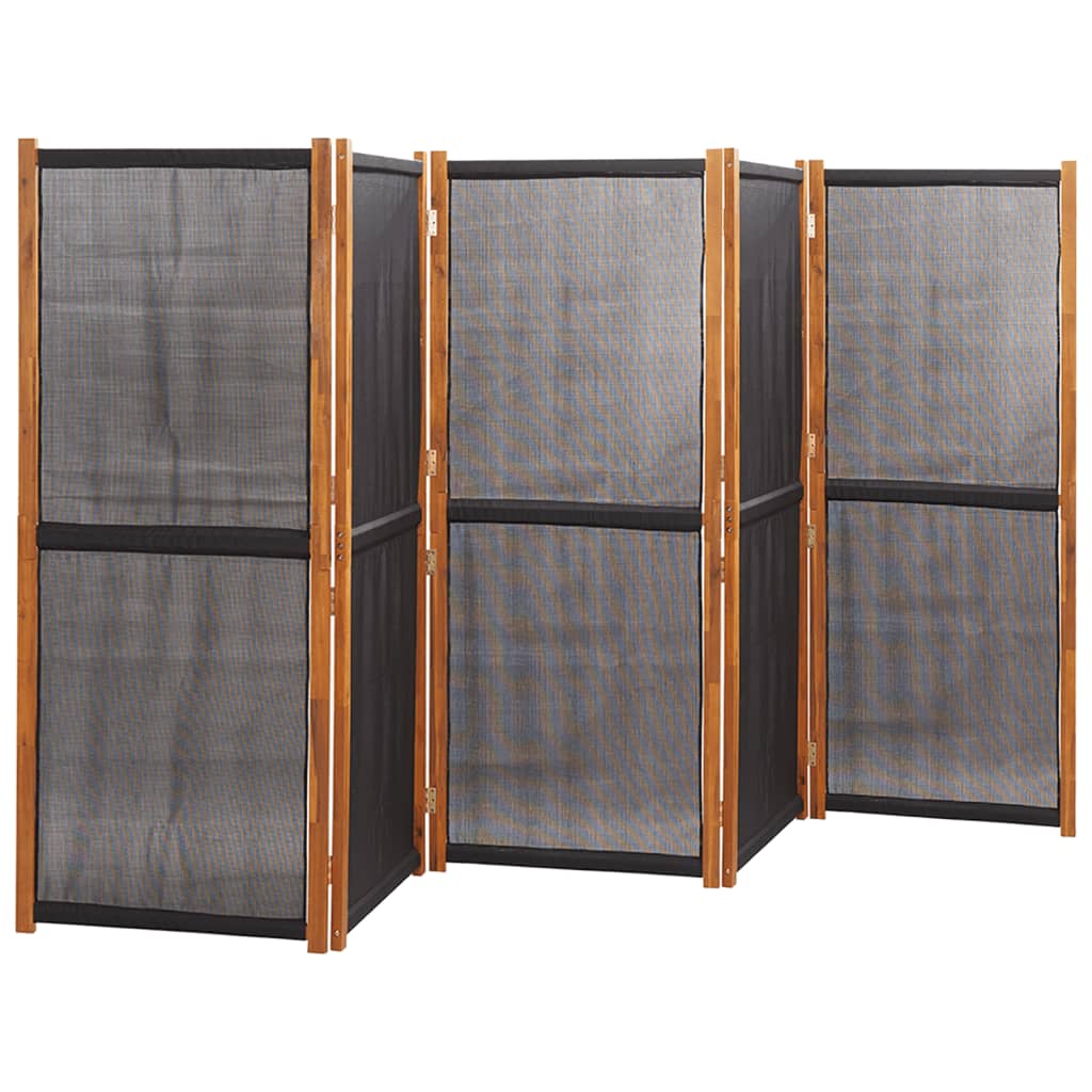 8720286946527_g_en_hd_1 vidaXL 5-Panel Room Divider Black 350x180 cm - Image 3